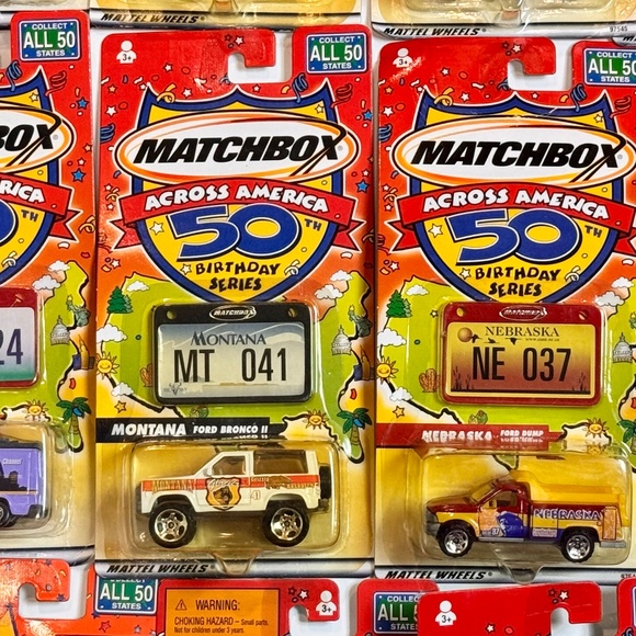 Matchbox Across America 50th Birthday Series, 41 die-cast cars NIP.  2001. - Picture 15 of 16